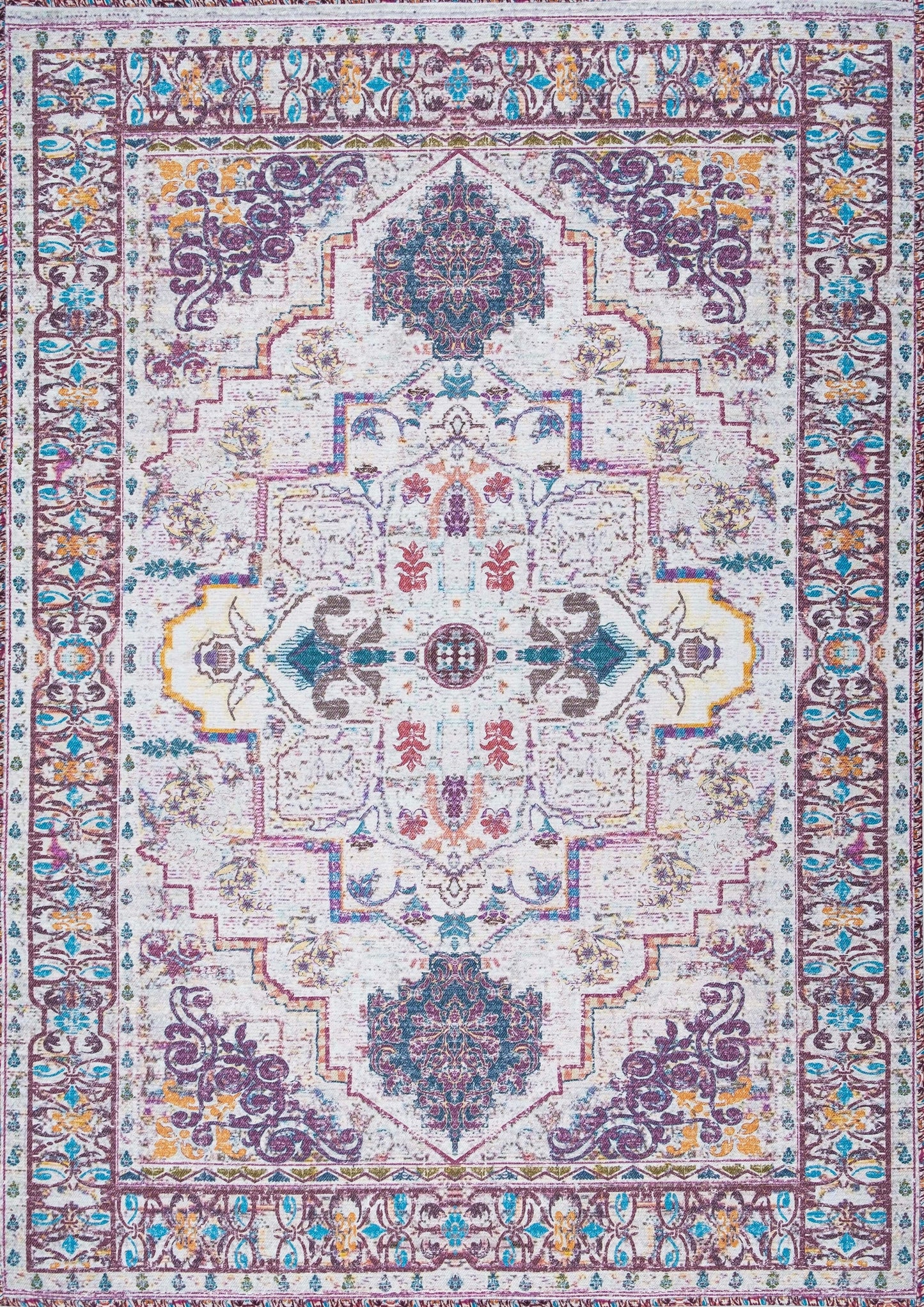 Digitally Printed Rug - Vintage Ecru