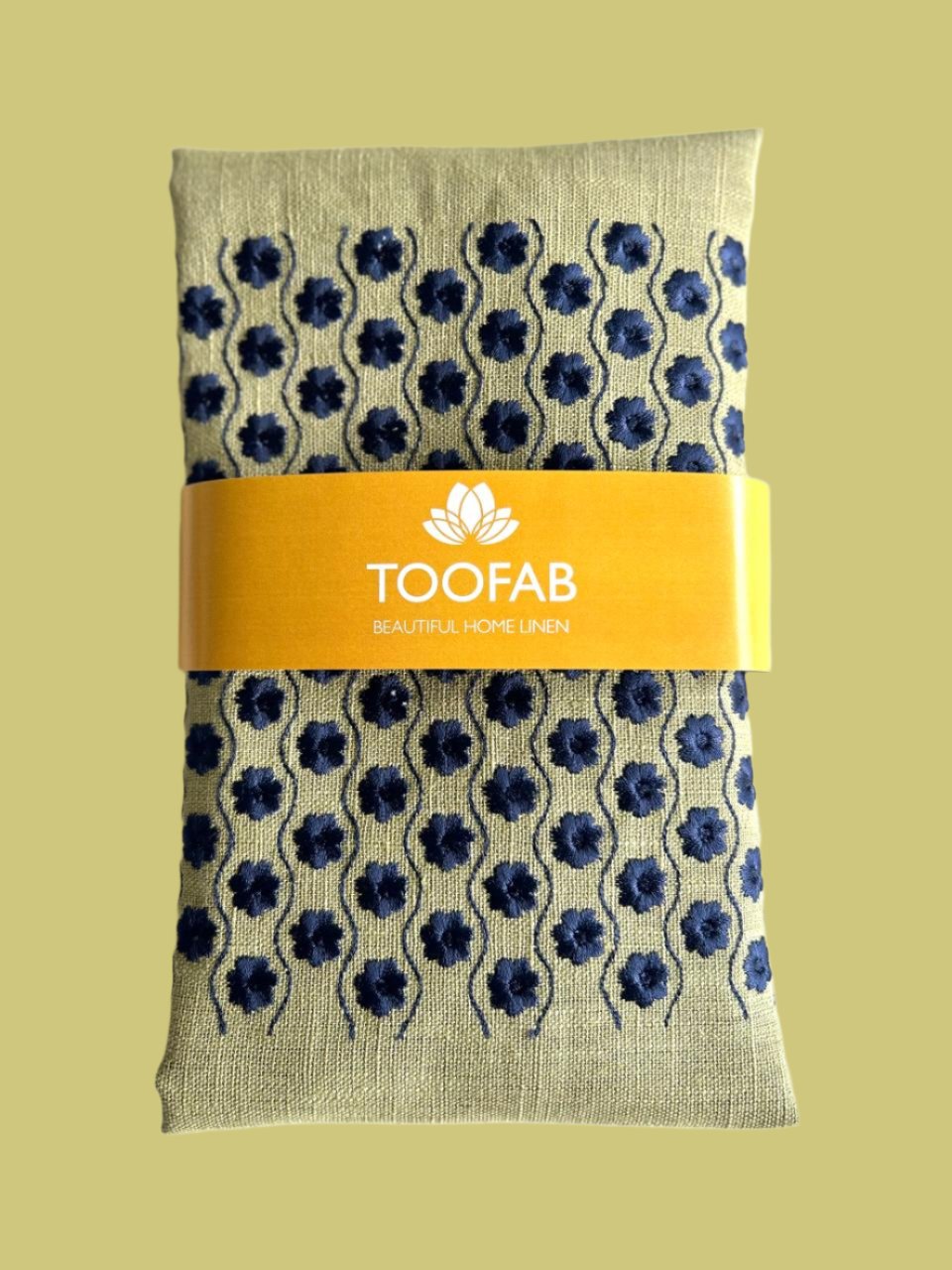 Pista-Green Embroidery Ramie Cushion Cover - 16" x 16"