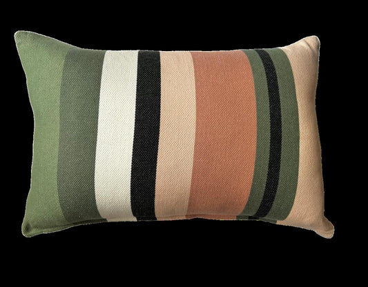 Yarn Dyed Multi-Pink Lumbar / Throw Pillow - 16" x 24"