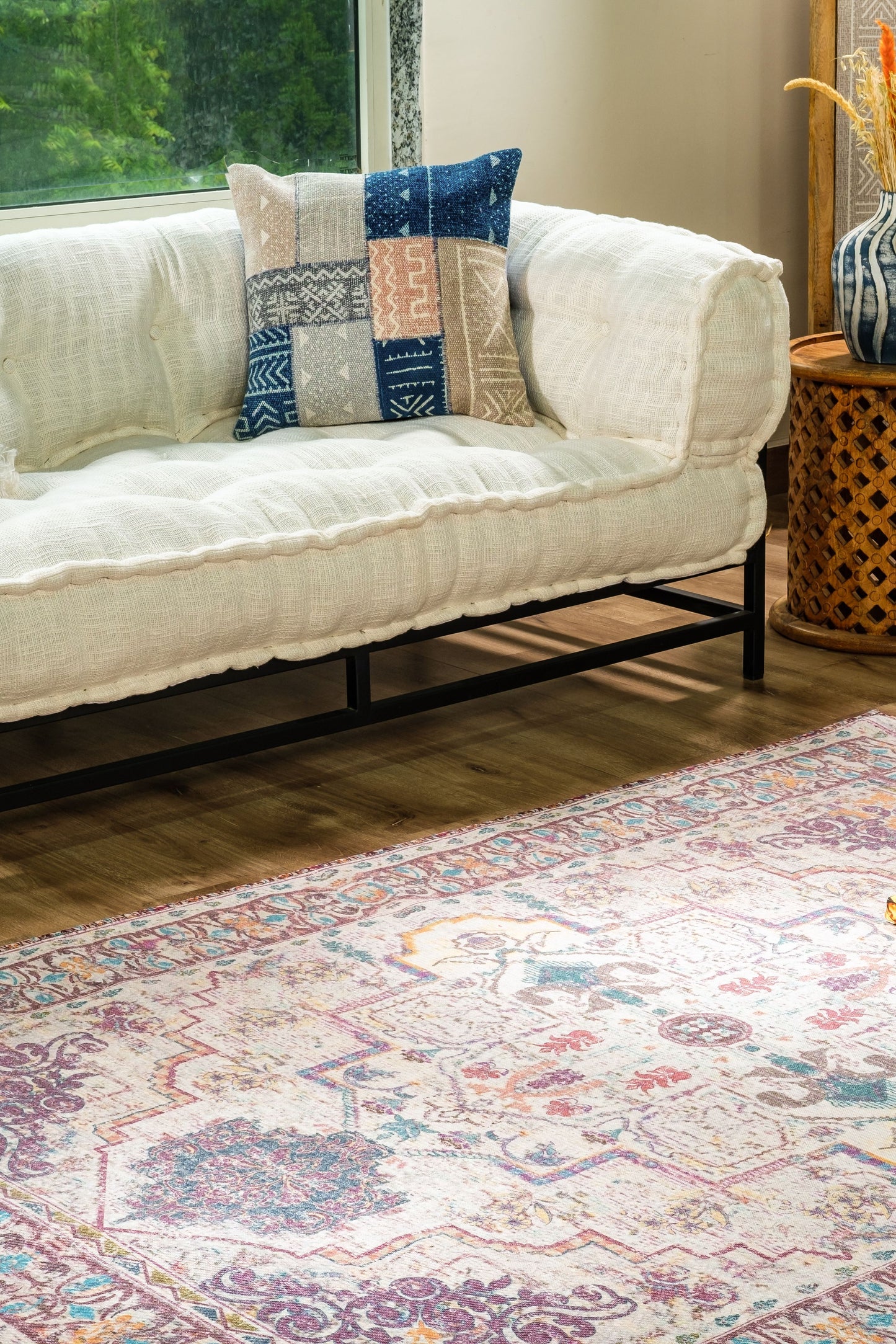 Digitally Printed Rug - Vintage Ecru