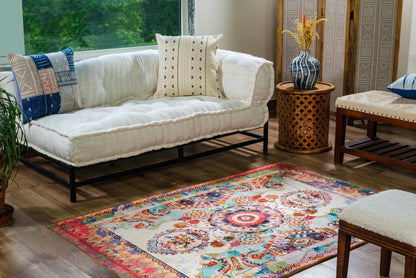 Digitally Printed Rug - Multi Rainbow