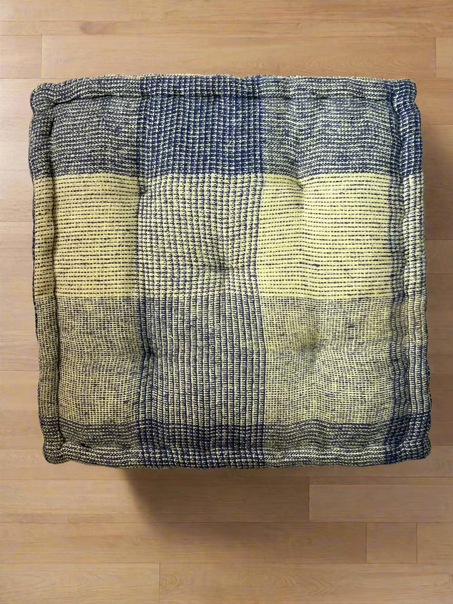 Floor Cushion - Brushed Check - 20" X 20" X 4"_1