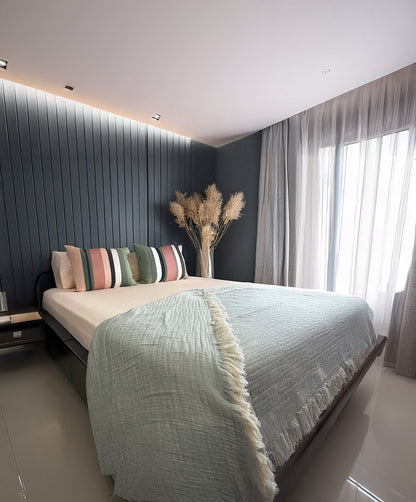 King Flat TC 300 100% Cotton Sateen Solid Peach Bedsheet Set