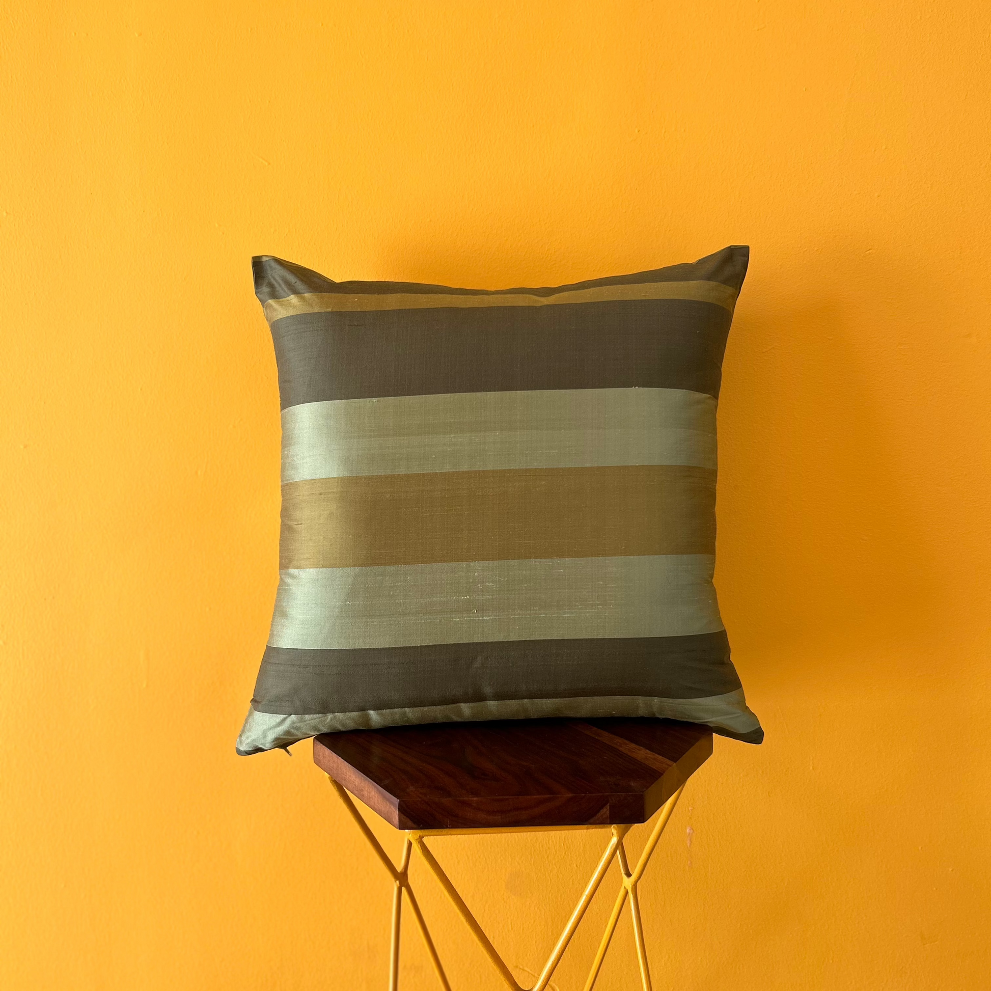 Pure_Silk_Yarn_Dyed_Green_Cushion_Cover_-_20_x_20