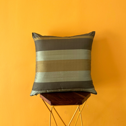 Pure_Silk_Yarn_Dyed_Green_Cushion_Cover_-_20_x_20