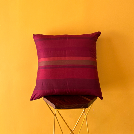 Pure_Silk_Yarn_Dyed_Multi-Wine_Cushion_Cover_-_20_x_20