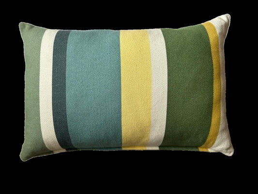 Yarn Dyed Multi-Yellow Lumbar / Throw Pillow - 16" x 24"